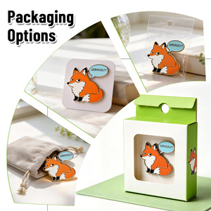 Autocollants personnalisés pour téléphone, badges et broches en métal émaillé souple, motifs animaux mignons et originaux, créatures de dessin animé amusantes, mèmes, pour équipes, faible MOQ - Product Image 6