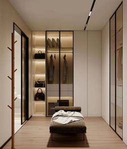 Armoires personnalisées grandi salon chambre placard bois armoire armoires organisateur stockage vestiaire placards ensemble - Product Image 1