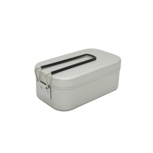 165x95x67mm Camping Outdoor Portable 800ml Aluminum <b>Mess</b> <b>Tin</b> with Folding Handles and Inside Bracket - Product Image 2