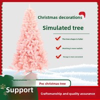 Arbre de Noël artificiel rose en PVC sur pied, origine Chine, pour intérieur, accessoires de scène, décoration de fêtes, dressing, fête de filles