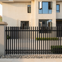 Poteaux de clôture de jardin en alliage d'aluminium modernes pour l'Australie, barrière de sécurité domestique, garde-corps étanche et écologique, modélisation 3D