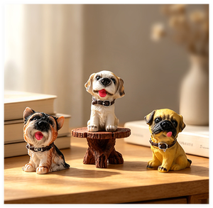 Statuetta in Resina di Animali Domestici: Pug, Schnauzer, Dalmatino, Chihuahua, Rottweiler, Bulldog, <span class=keywords><strong>Beagle</strong></span>, Westie, Pastore Tedesco - Miniatura da Giardino - Product Image 6