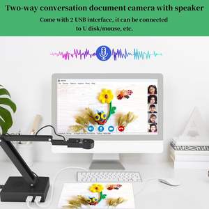 12 MP Visualisator mit Ultra-Hochauflösung Dokumentenkamera mit LED-Licht und Mikrofon USB Klassenzimmer-Visualer Modellpräsentator - Product Image 6