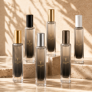 Yark Factory Long Square <b>Mini</b> Empty Glass Perfume <b>Bottle</b> 13 Screw Crimp Cap 15ml Luxury Perfume <b>Bottle</b> with Box Packaging - Product Image 3