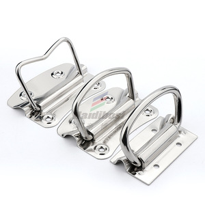 Haidibosi <b>Folding</b> Handle 304 Stainless Steel With Lifting Ring For Toolboxes Equipment Boxes - Product Image 4