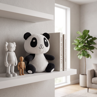 Peluche Panda Personnalisée en Coton PP, Jouet Anti-Stress pour Cadeaux d'Affaires Promotionnels OEM ODM