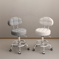 Tabouret de salon au design moderne, très vendu, de haute qualité, réglable en hauteur, chaise de coupe de cheveux avec dossier, utilisation en extérieur, certifié