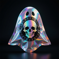 Fermeture à glissière en feuille d'aluminium holographique personnalisée 3.5g 28g pochette en mylar sac en mylar découpé à l'emporte-pièce avec serrure à odeur d'herbe pour vêtements