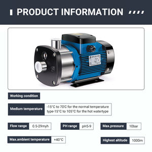 Bomba centrífuga multietapa horizontal de alta presión con clasificación CNP <span class=keywords><strong>CHM</strong></span> serie Ip55 para sistemas de lavado industrial de tratamiento de agua - Product Image 4