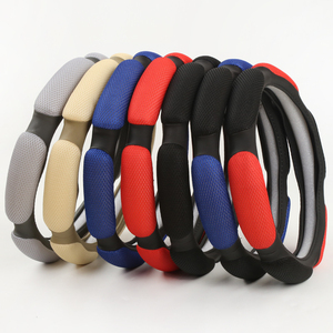 <span class=keywords><strong>Funda</strong></span> para <span class=keywords><strong>Volante</strong></span> de Coche de Cuero de Color Deportivo de Diseño Nuevo, Accesorio de Moda Universal - Product Image 5