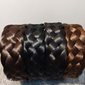 Five Strand <b>Braid</b> Headband High Temperature Wire Hair <b>Accessory</b> For Women Modify Face Shape Cover Gray Hair - Product Image 3