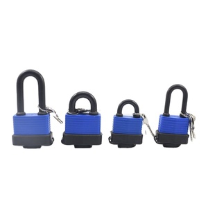 <span class=keywords><strong>Cadenas</strong></span> de <span class=keywords><strong>porte</strong></span> petit format en acier laminé YH9108, acier durable avec revêtement en PVC et clé, fonction antivol - Product Image 1