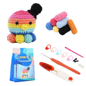 Kit de Material para Muñeco de Pulpo 2024, Kit de Material para Tejer <span class=keywords><strong>a</strong></span> Crochet, Kit de Crochet de Animales para Principiantes y Adultos - Product Image 2