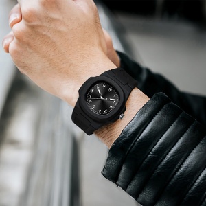 Montre à quartz pour étudiants, montre de sport d'extérieur, montre pour homme, bracelet en silicone, étanche, logo personnalisé, vente en gros - Product Image 3