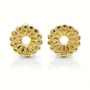 <span class=keywords><strong>Orecchini</strong></span> Pendenti Chris April Daisy in Argento Sterling 925 Placcato Oro 18k con Ciondolo a Fiore Opaco - Product Image 1