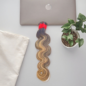 Miscela naturale 4 <span class=keywords><strong>Deep</strong></span> Wave sfuse treccia senza trama 100% estensioni dei capelli umani - Product Image 2