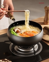 Ensemble wok + couvercle en bois, wok traditionnel à fond plat Zhangqiu fait à la main, antiadhésif, pour sauté, couvercle en bois, gaz