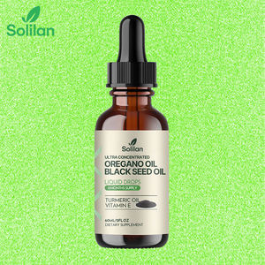 Aceite de Orégano Concentrado de 60 ml, Aceite de Semilla Negra, Aceite de Cúrcuma, Fabricación China OEM, para el Bienestar y la Salud Respiratoria con Gotas Líquidas de Vitamina E - Product Image 1