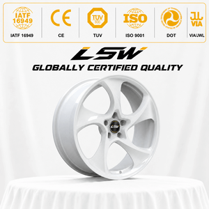 LS8029 High Quality Custom Forged Alloy <b>Wheels</b> Gloss Star Five <b>Spoke</b> Aftermarket Rims Fit For Audi Ford Tesla - Product Image 3