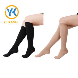 핫세일 남녀 스포츠 의료용 압박 양말 무릎 높이 압박 정맥류 양말 DVT 비행용 - Product Image 3