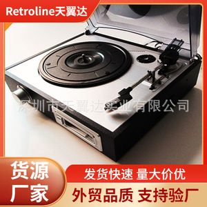 Tocadiscos Vintage con Ranura para Cintas, Impedancia de 30 Ohmios, Conector de Alimentación CC, Compatible con Otros Formatos para Reproducción de Cintas - Product Image 3