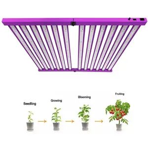 Best 1000w High PPFD Foldable LED Grow Light 12bars Full Spectrum Horticulture 5x5ft Samsung Lm301B Grow Lighting