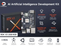 Carte de développement de robot IA D-Robotics RDK X3 avec 2 Go/4 Go de RAM LPDDR4, plateforme de calcul en périphérie 5TOPS