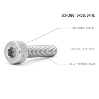 ISO 14579 DIN 6929 Cl. Vis à tête hexagonale à six pans creux 10.9 12.9 M2-M90 en acier galvanisé à chaud ASME B18.3 2 # -4'' Moleté