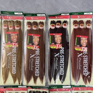 Extensiones de Pelo Sintético Ombre de Alta Calidad 3X EZ a Granel para Mujer Trenzas Fáciles Preestiradas Tejido Sencillo Crochet - Product Image 5