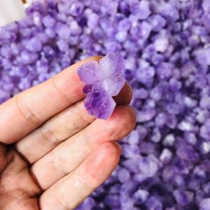 คริสตัลธรรมชาติขนาดเล็ก ดอกอะมีทิสต์ จุดปลายดอกอะมีทิสต์ดิบ สำหรับการบำบัด - Product Image 4