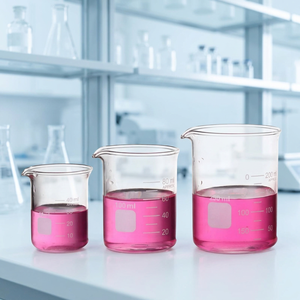 Juego de 6 Vasos de Laboratorio de Vidrio Transparente Graduados de 25ml, 250ml y 500ml, de Borosilicato, Marca OEM, Garantía de 3 Años - Product Image 2