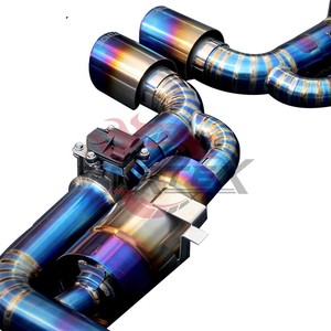 Système d'échappement Catback Valvetronic en titane Vortex Performance avec télécommande pour Porsche Boxster & Cayman 718 2.0 T2.5 Ti - Product Image 3