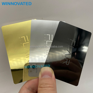 Espejo personalizado de alta calidad Tarjeta de Visita De Oro Metal - Product Image 4