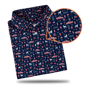 Logo personnalisé Fabricant de vêtements d'athlétisme de luxe pour hommes Polo en polyester 5 élasthanne 95 Vêtements de golf pour hommes - Product Image 4