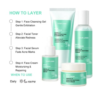 Cuidado DE LA PIEL coreano Centella Asiatica CICA <span class=keywords><strong>Kit</strong></span> Anti-envejecimiento Reafirmante Brillo Cuidado DE LA PIEL Set para mujeres Piel grasa - Product Image 6