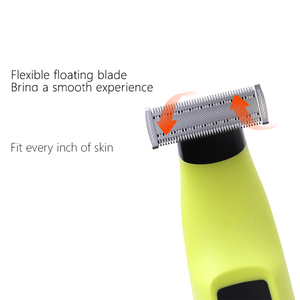 Recortadora de vello corporal eléctrica lavable de una sola cuchilla para hombres, depiladora, afeitadora, kit de aseo corporal y de barba - Product Image 4