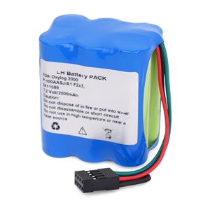 Batterie pour ventilateur Drager <span class=keywords><strong>Oxylog</strong></span> <span class=keywords><strong>2000</strong></span> P-100AASJ/A1 F2x3 8411599, adaptée aux températures de fonctionnement de 0 à 45°C - Product Image 2