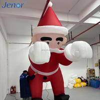 Père Noël gonflable grimpeur pour la fête de Noël, idéal pour la décoration de jardin, de cour, de scène ou comme publicité pour les célébrations du Nouvel An