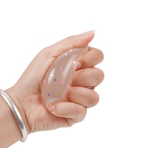 Hot Selling Novelty TPR Transparent Heart with Glitter Powder Pressure Release Soft Pinch Decompression Toys for Kids <b>Boys</b> Girls - Product Image 6