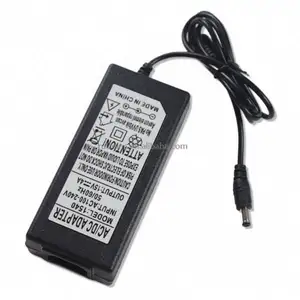 Shenzhen Laptop 12 V Power Supply 5A 60W AC ke DC Converter 100V ~ 240V untuk 12 Volt 5 Amp Adapter Transformer 5.5x2.5mm Plug