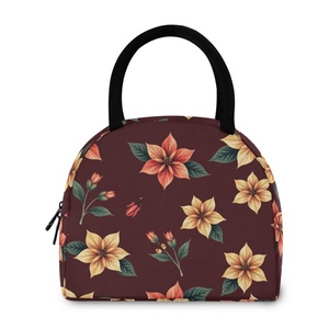 Trendy Fashion Stylish Lunch Bag Custom Hawaii Tropical Hau Insulation Thermal Cooler Tote Lunch Bag for Picnic Office Worker - Product Image 2