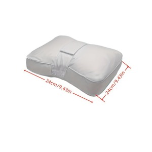 Square Leg Pillow 24cm Cotton Core Side Sleeping Knee Support Lumbar Spine Protection <b>White</b> Gray Solid Color - Product Image 1
