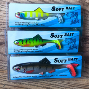 Esca <span class=keywords><strong>Artificiale</strong></span> Morbida in PVC con Coda a T Grande, Vibrazione Unica e Movimento Affondante, 24g 15cm/56g 20cm, <span class=keywords><strong>per</strong></span> Pesca in Mare di <span class=keywords><strong>Spigola</strong></span> - Product Image 4