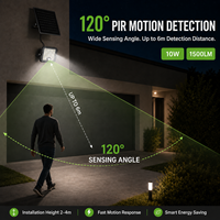 Lampu Sorot Tenaga Surya Split 150LM/W Lumen Tinggi IP65 dengan Casing Tahan Api V0 Garansi 3 Tahun untuk Penerangan Luar Ruangan