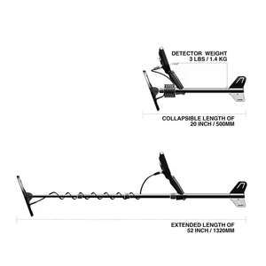 S9 yeraltı 3D en altın <span class=keywords><strong>Metal</strong></span> dedektör makinesi derin derinlikler için yüksek hassasiyet su geçirmez teleskopik prob çubuk plastik - Product Image 4