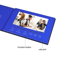 Pantalla lcd tft digital personalizada, folleto de vídeo, catálogo para regalo de felicitación, invitación, tarjeta de negocios, publicidad