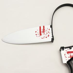 6 adet cadılar bayramı kafa yara dövme seti sahte bıçak kafa korkunç kostüm aksesuarları Cosplay parti için - Product Image 4