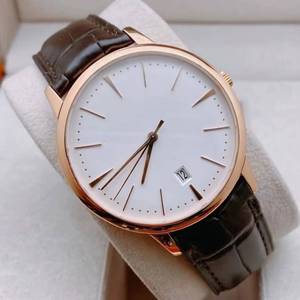Montre mécanique pour homme Noble VC 85180, boîtier en acier inoxydable 316, bracelet en cuir de crocodile, mouvement ultra-fin, style business décontracté - Product Image 2