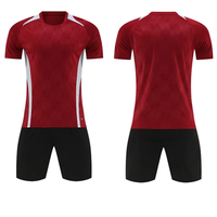 Ensemble de maillots de football personnalisés pour enfants, ensembles de maillots de football pour hommes, tenue de sport, séchage rapide, 100% polyester, uniforme d'été