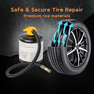 Kit de réparation de pneus d'urgence pour tous les modèles avec opération simple combine la réparation et le gonflage en un seul outil électrique rapide - Product Image 5